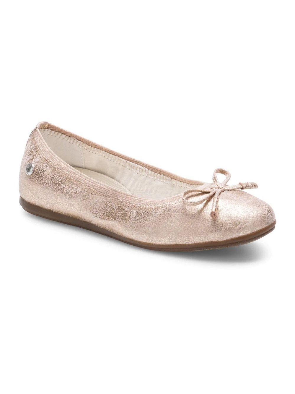 Size 12 kids Hush Puppies Kids' Shimmering Gold Flats
